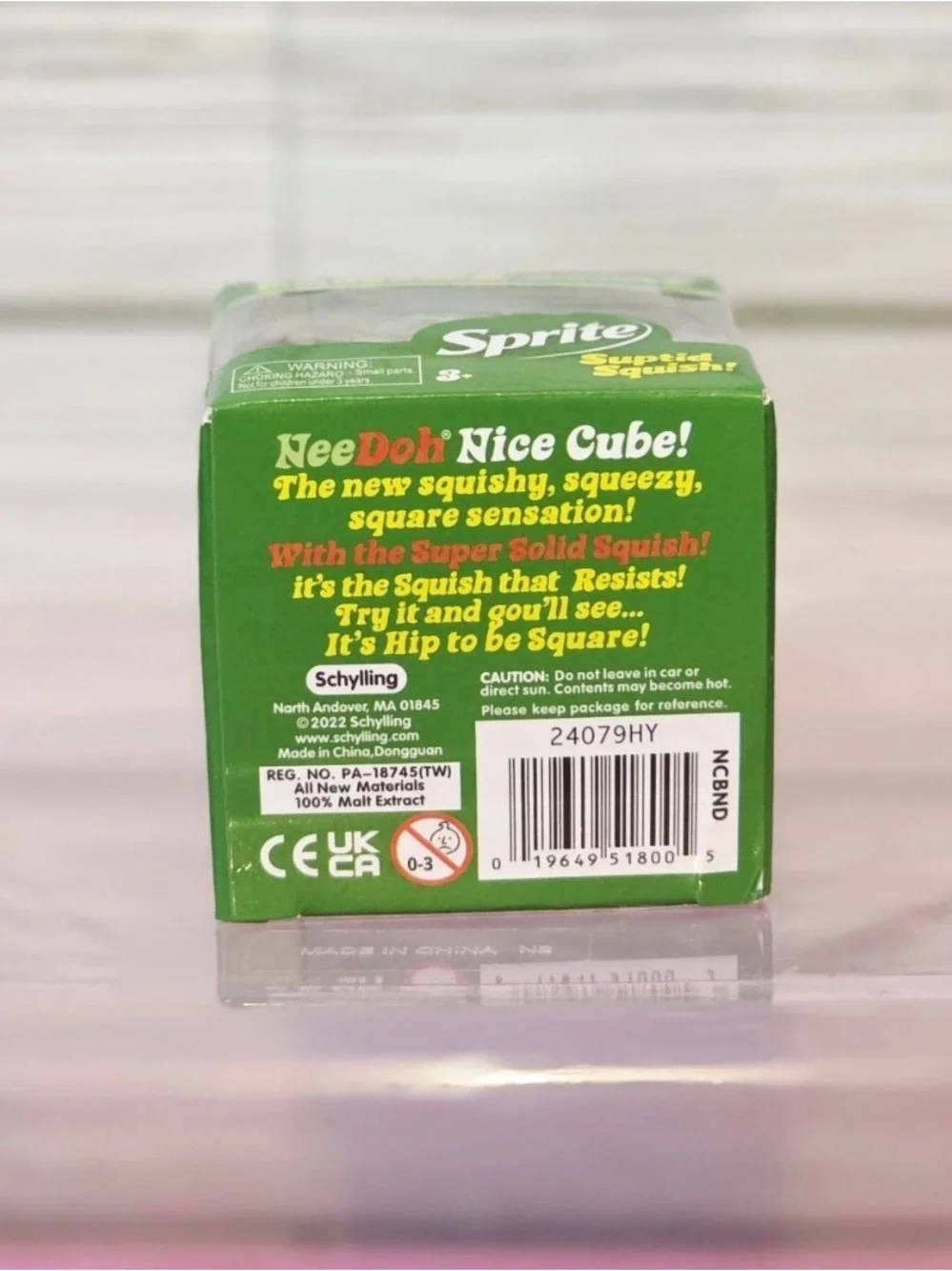 Nee Doh Sprite Nice Cube Green Squeeze Ball Super Squid Squish  Stress Relief